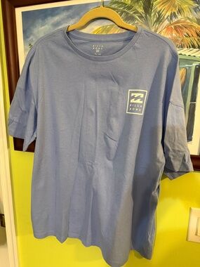 Billabong “Boyfriend Tee” Light Blue Logo Tee